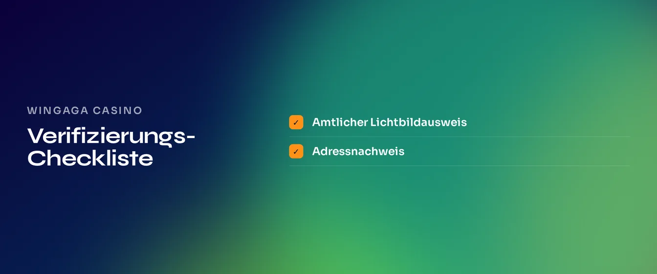 Verifizierungsunterlagen vorbereiten